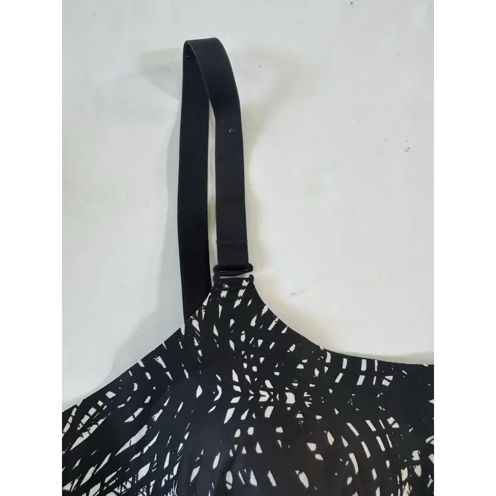 Knix Size 1 Wireless T-shirt Bra LOT of 2 Gray and Black / White #NE208